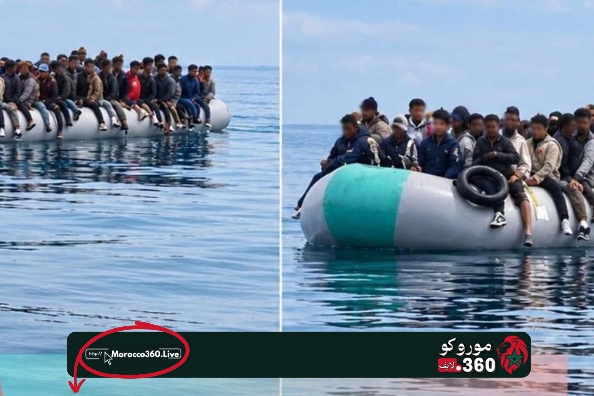 إنقاذ مهاجرين غير نظاميين بعد تعرض قاربهم للغرق قبالة طانطان